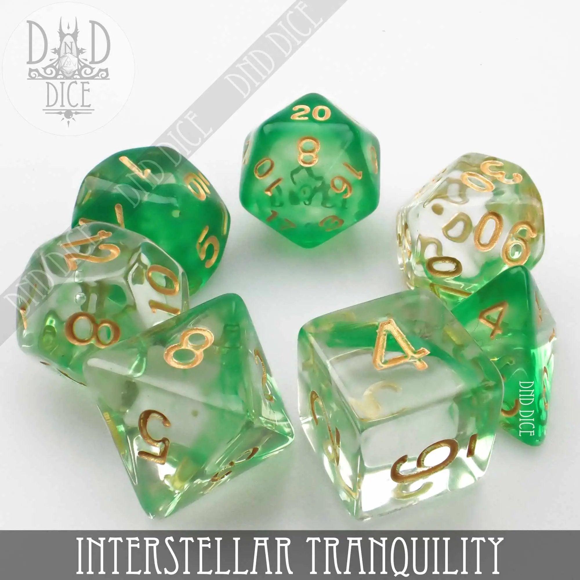 Interstellar Tranquility Dice Set by DNDDICE.COM