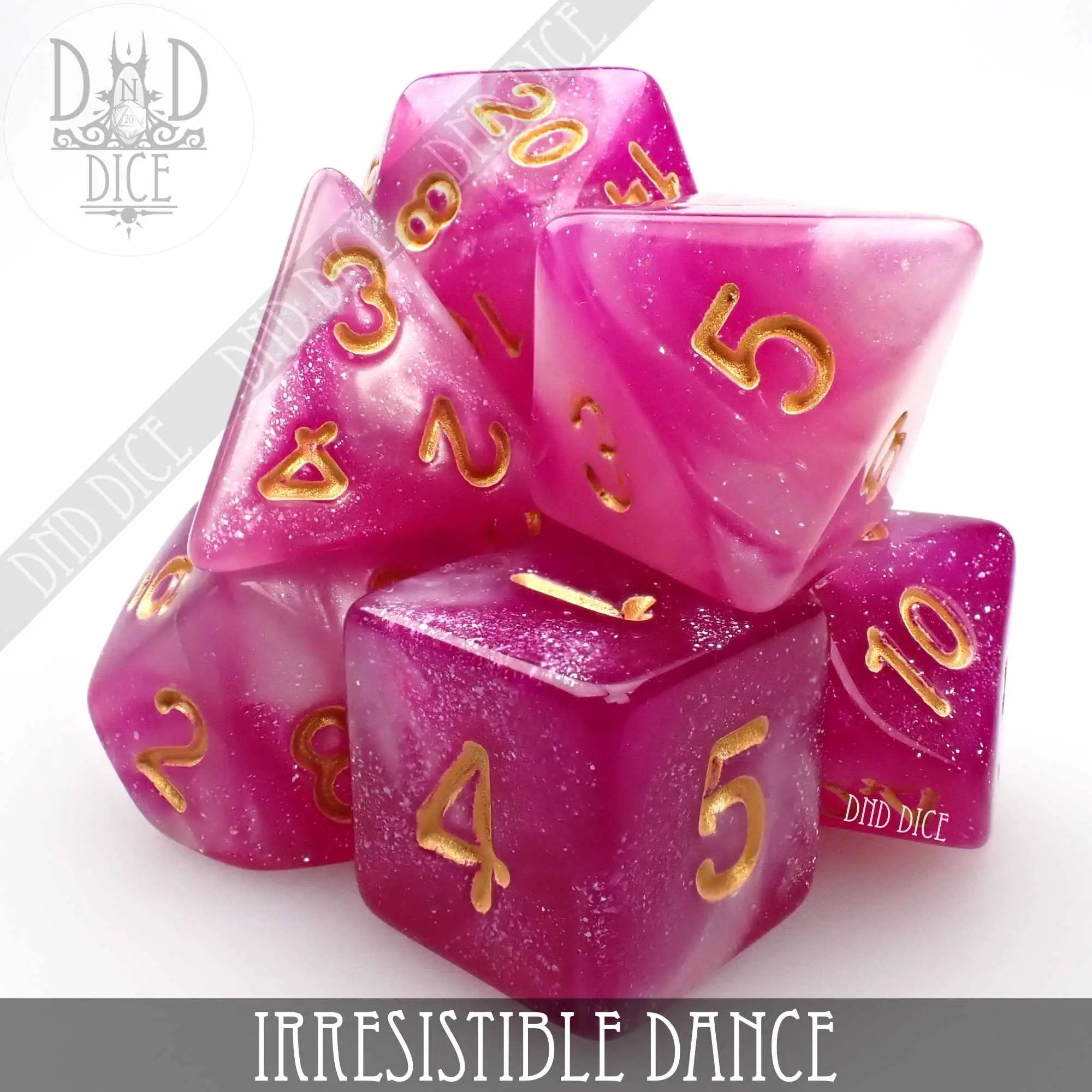 Irresistible Dance Dice Set by DNDDICE.COM