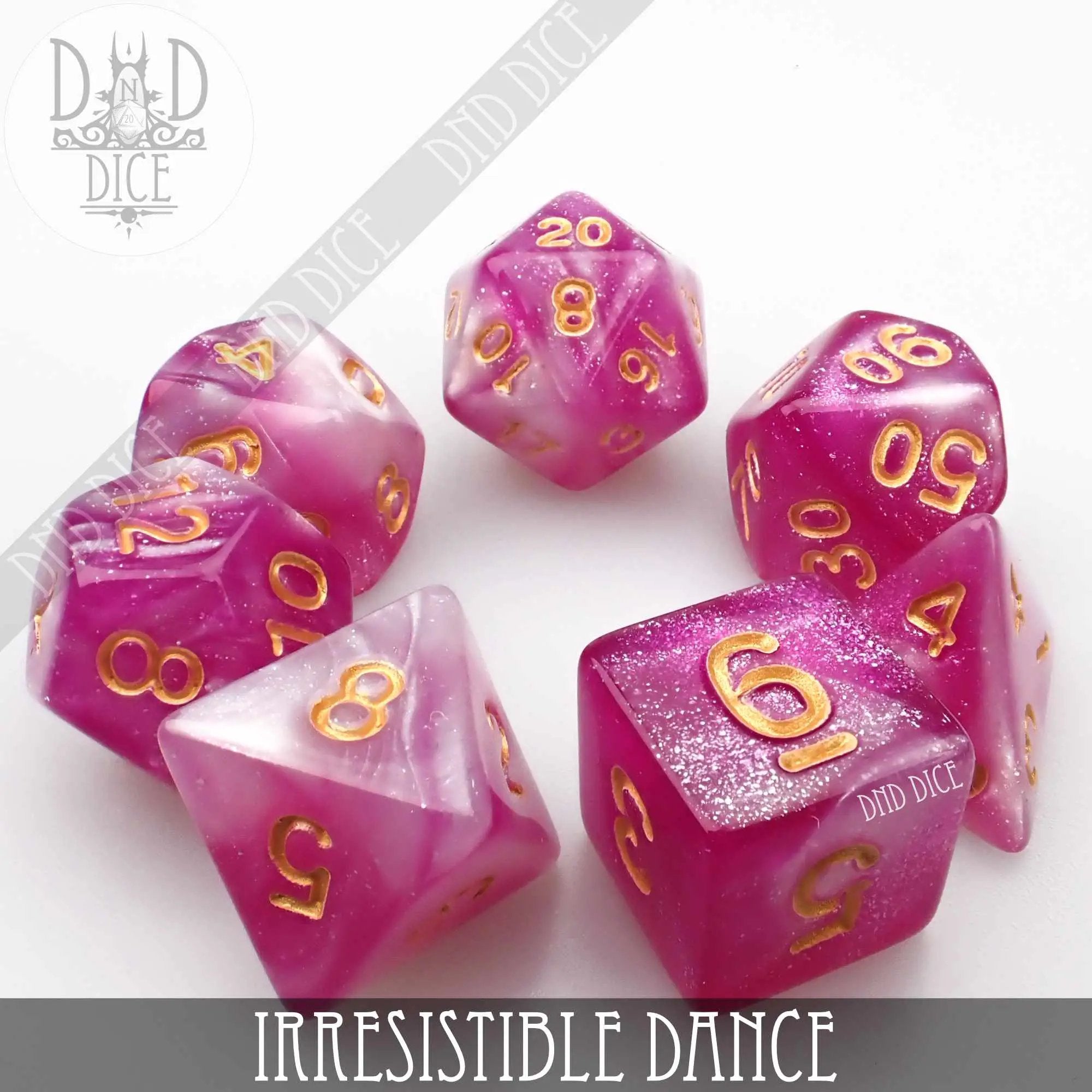 Irresistible Dance Dice Set by DNDDICE.COM