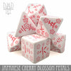Japanese Cherry Blossom Petals Dice Set by DNDDICE.COM