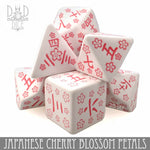 Japanese Cherry Blossom Petals Dice Set by DNDDICE.COM