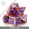 Jesters Box Metal Dice Set by DNDDICE.COM
