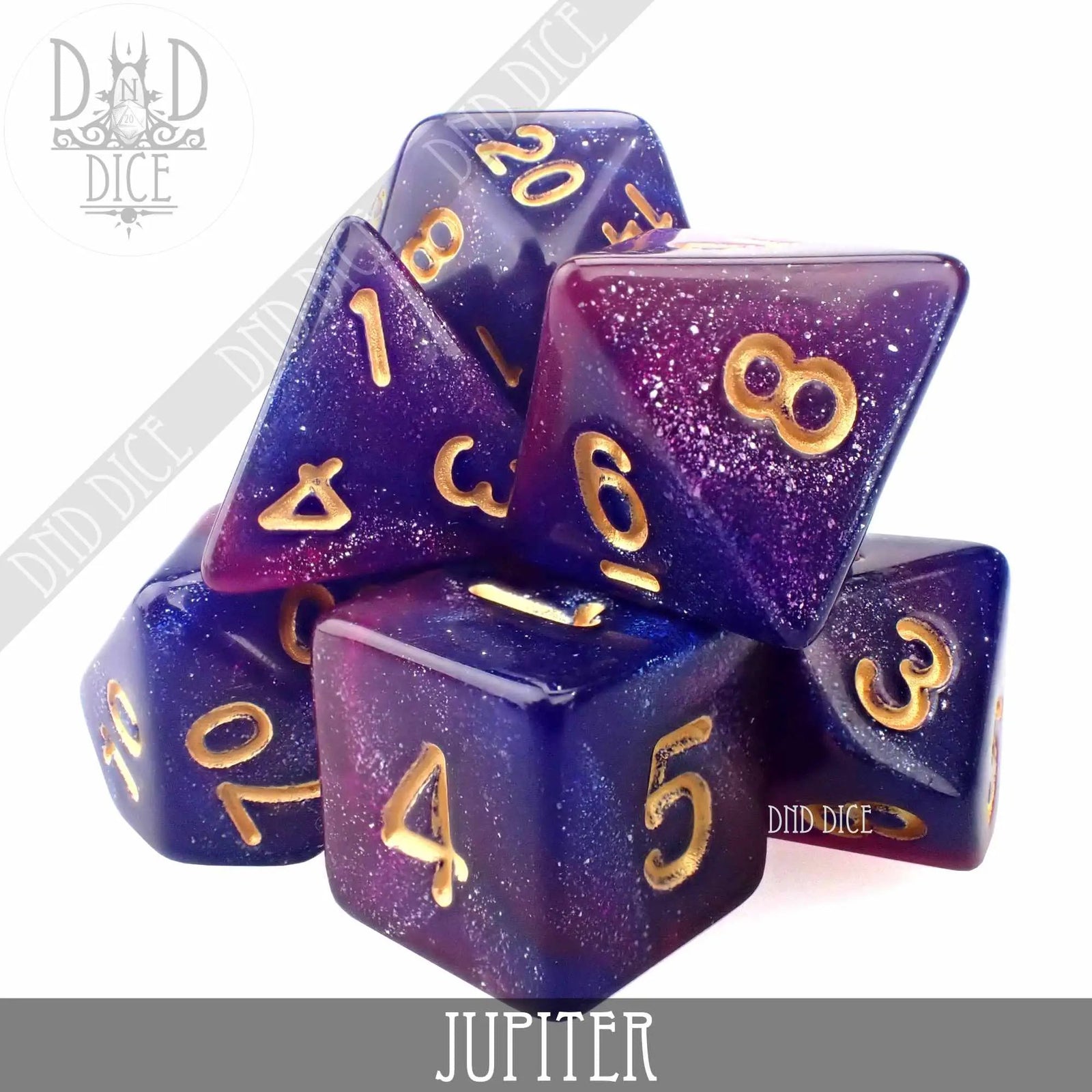 Jupiter Galaxy Dice Set by DNDDICE.COM