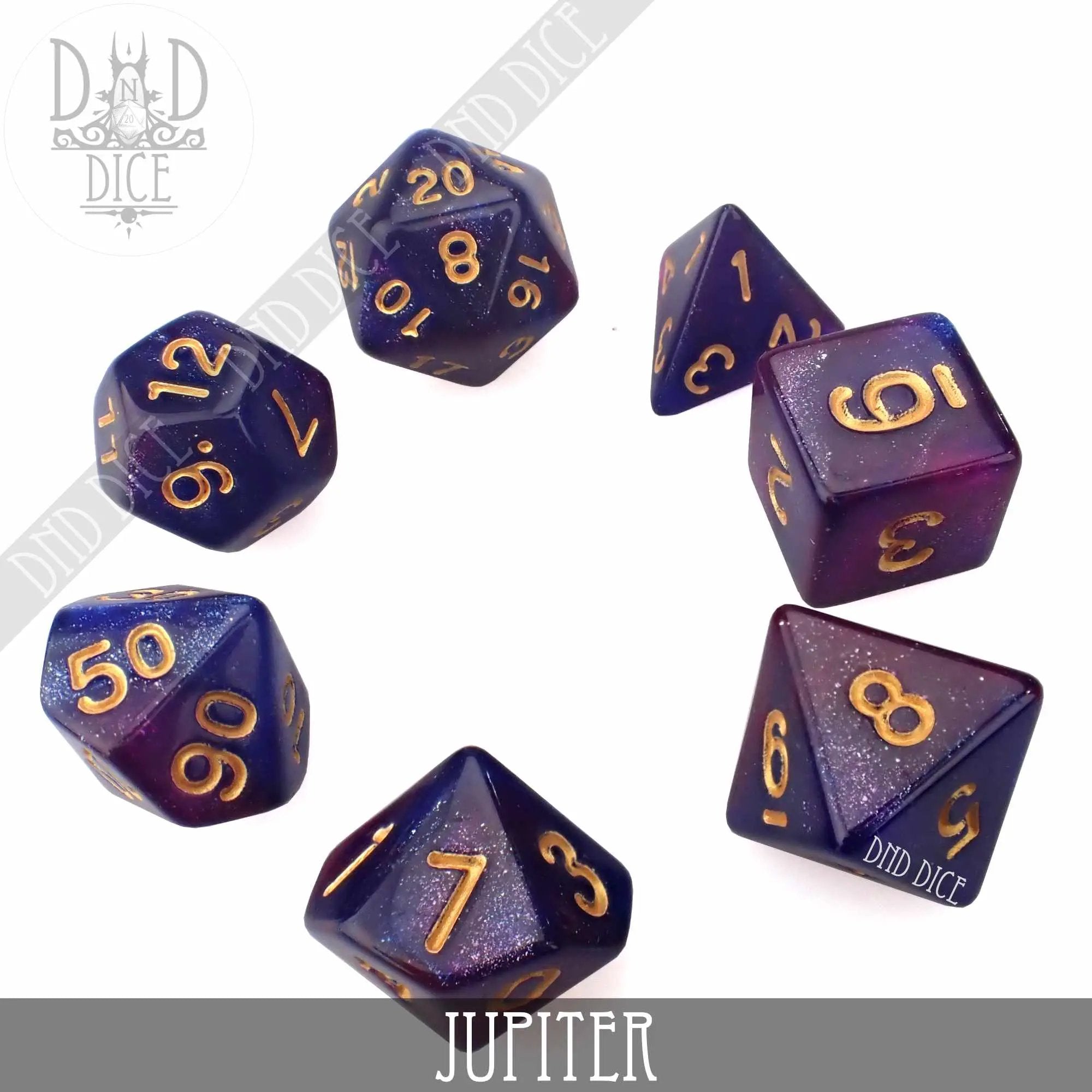Jupiter Galaxy Dice Set by DNDDICE.COM