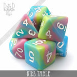Kids Table Dice Set by DNDDICE.COM