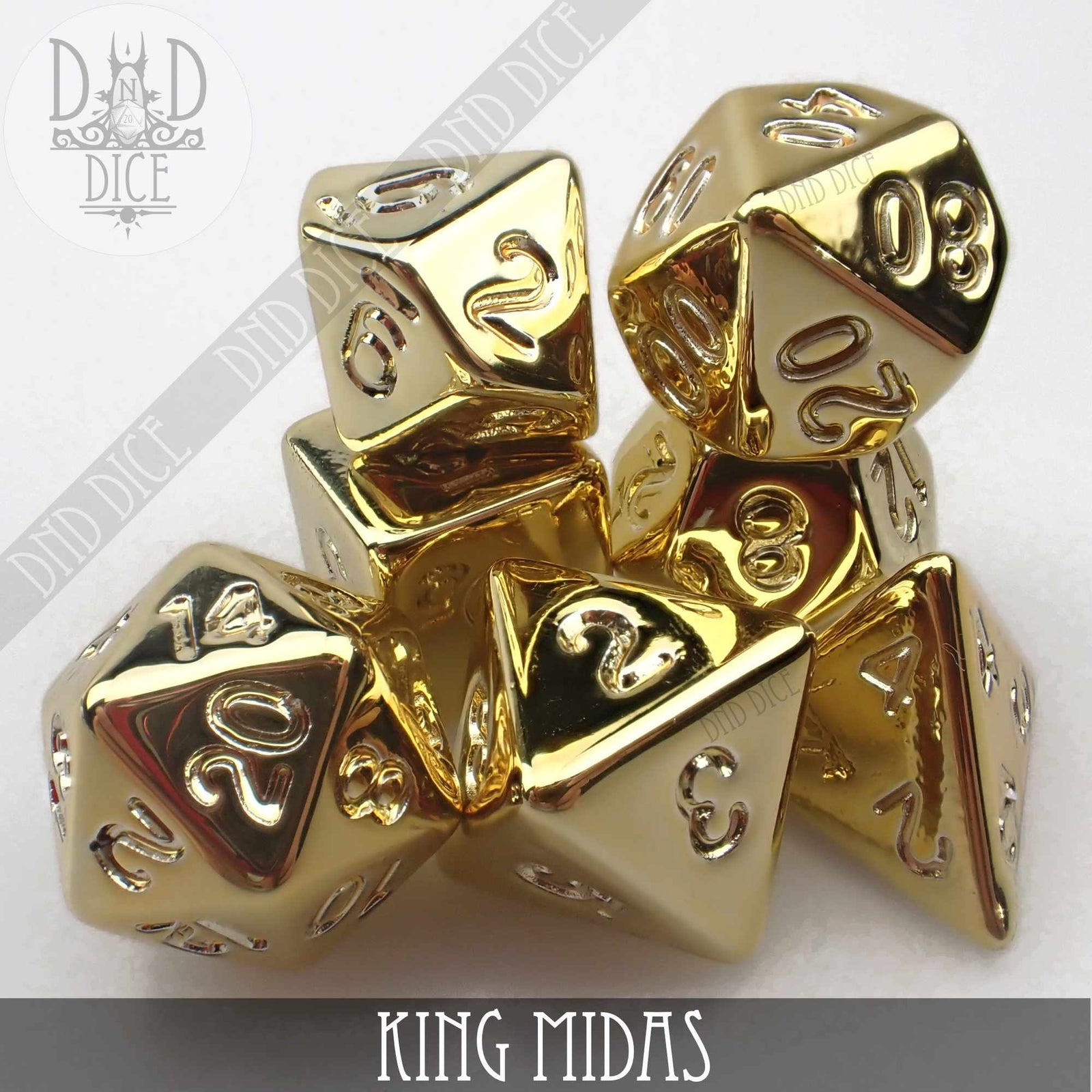 King Midas Dice Set by DNDDICE.COM