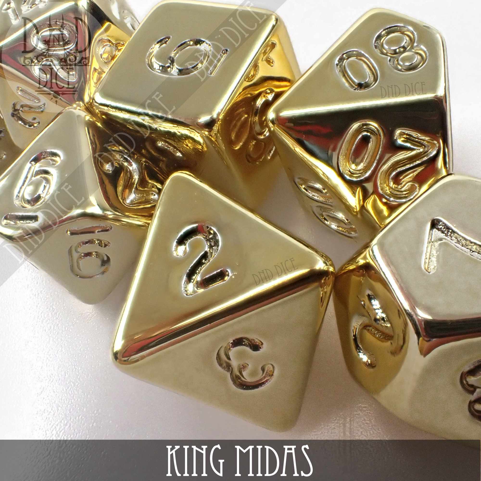 King Midas Dice Set by DNDDICE.COM