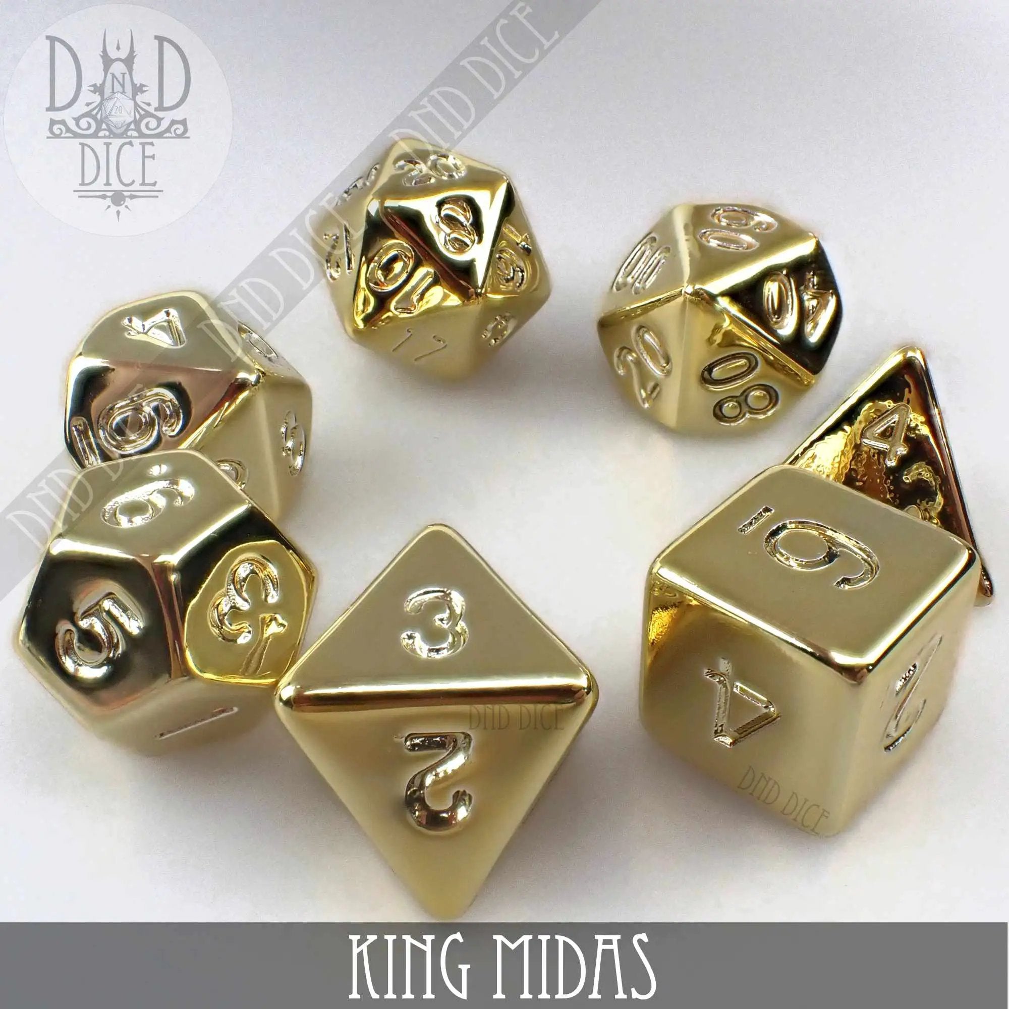 King Midas Dice Set by DNDDICE.COM