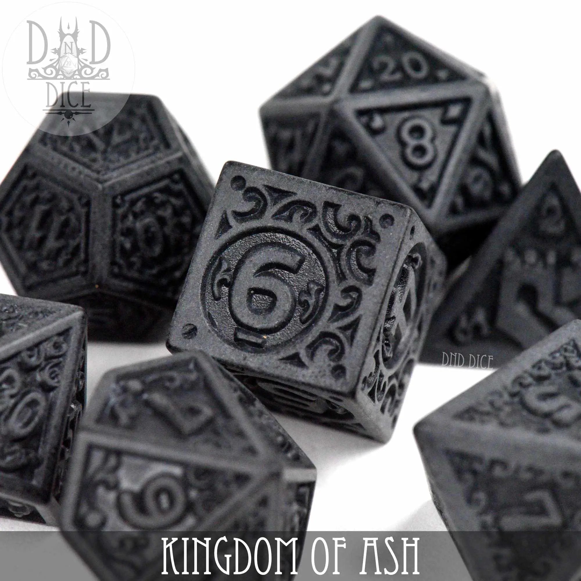 Kingdom of Ash Dice Set by DNDDICE.COM