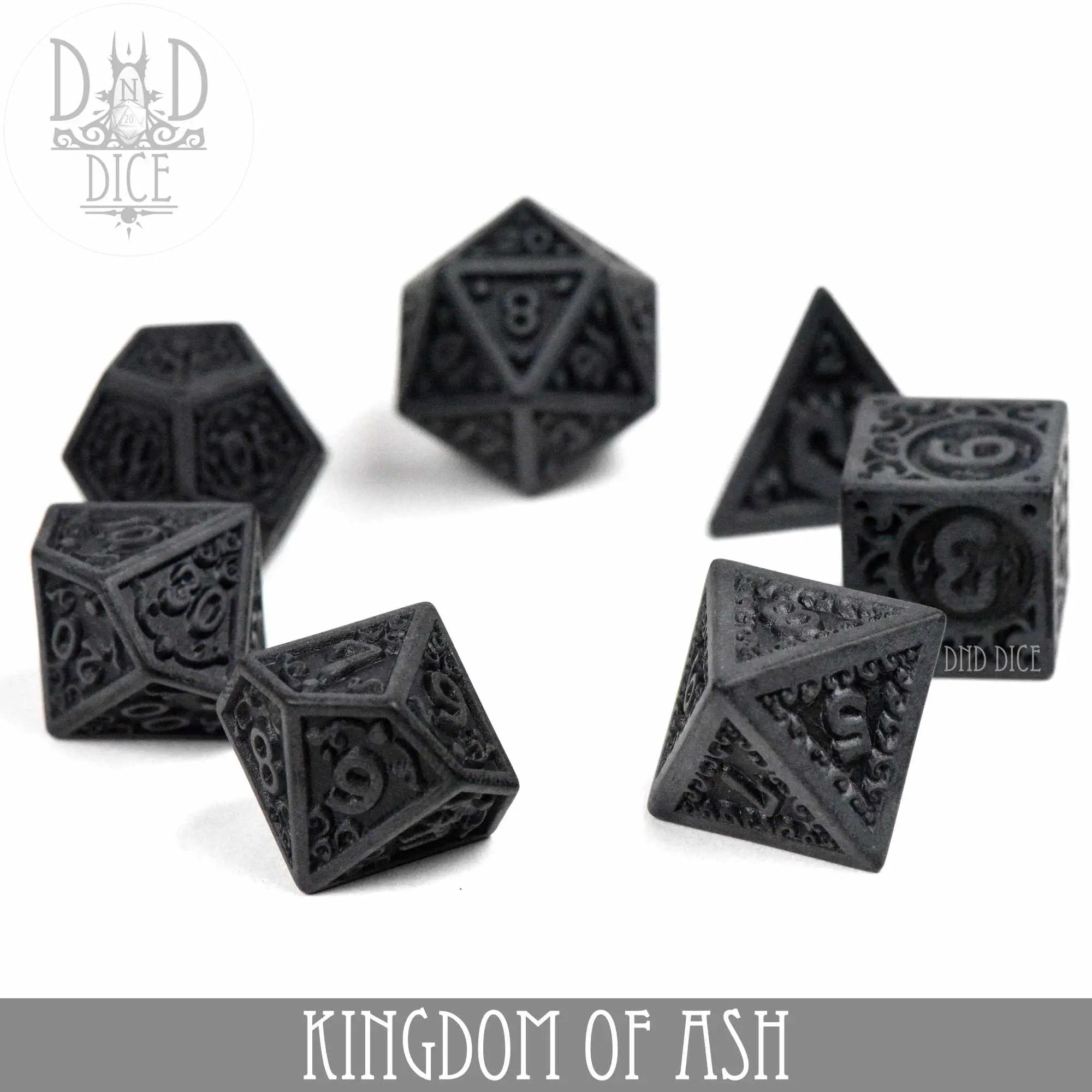 Kingdom of Ash Dice Set by DNDDICE.COM