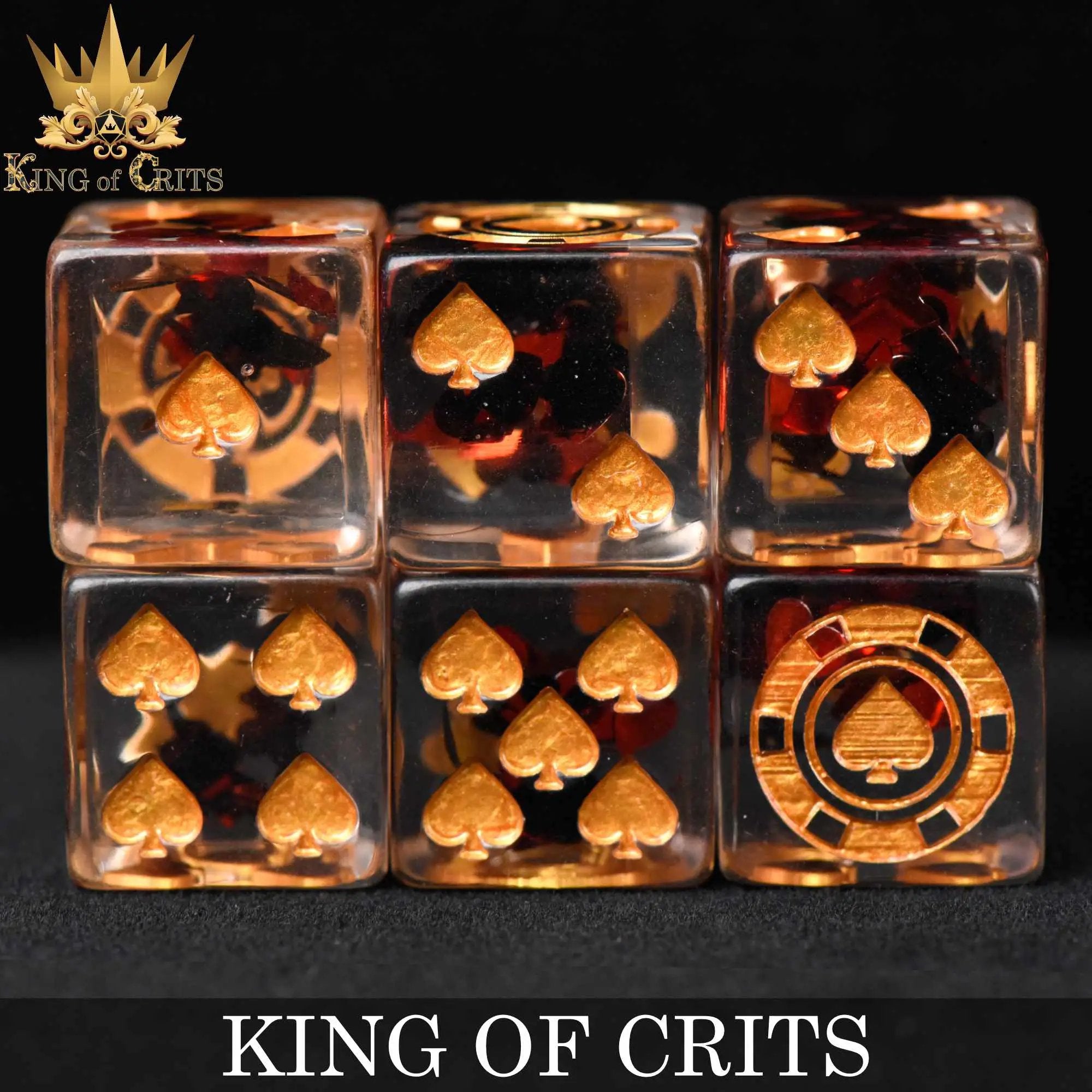 King of Crits 11 Dice Set by DNDDICE.COM