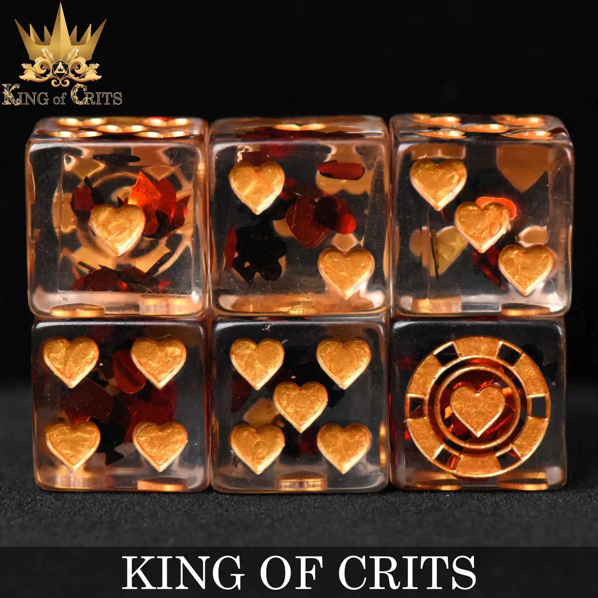 King of Crits 11 Dice Set by DNDDICE.COM