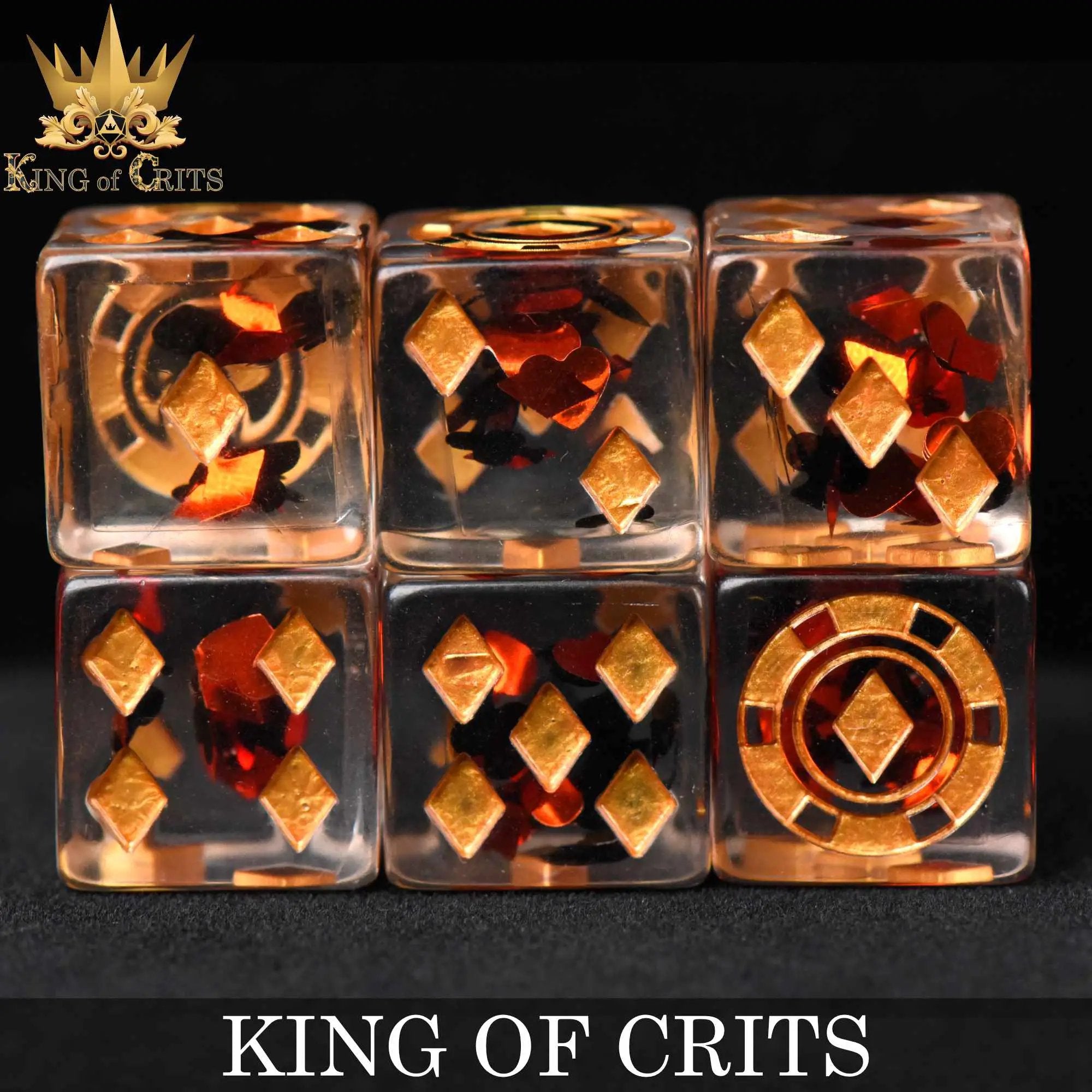 King of Crits 11 Dice Set by DNDDICE.COM