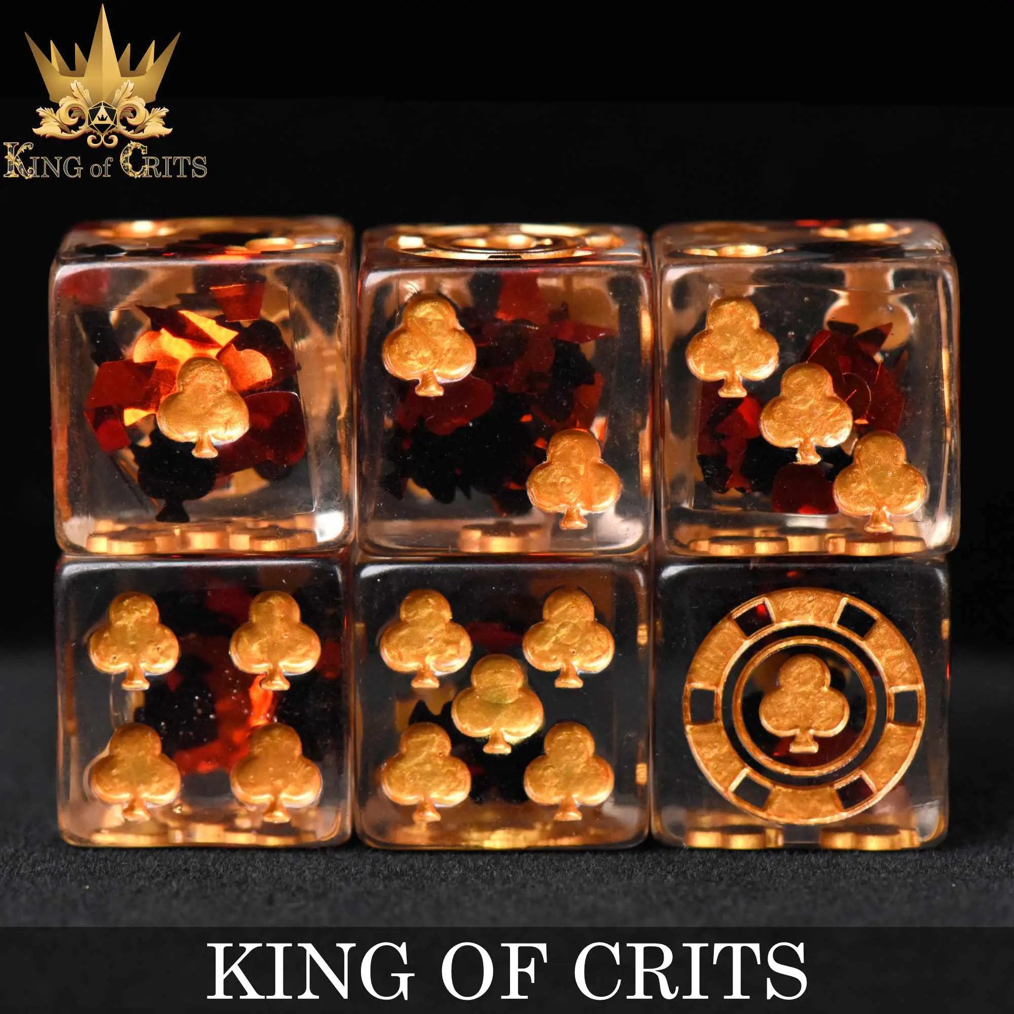 King of Crits 11 Dice Set by DNDDICE.COM