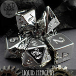 Liquid Mercury Dice Set by DNDDICE.COM