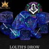 Lolth's Drow 11 Dice Set by DNDDICE.COM