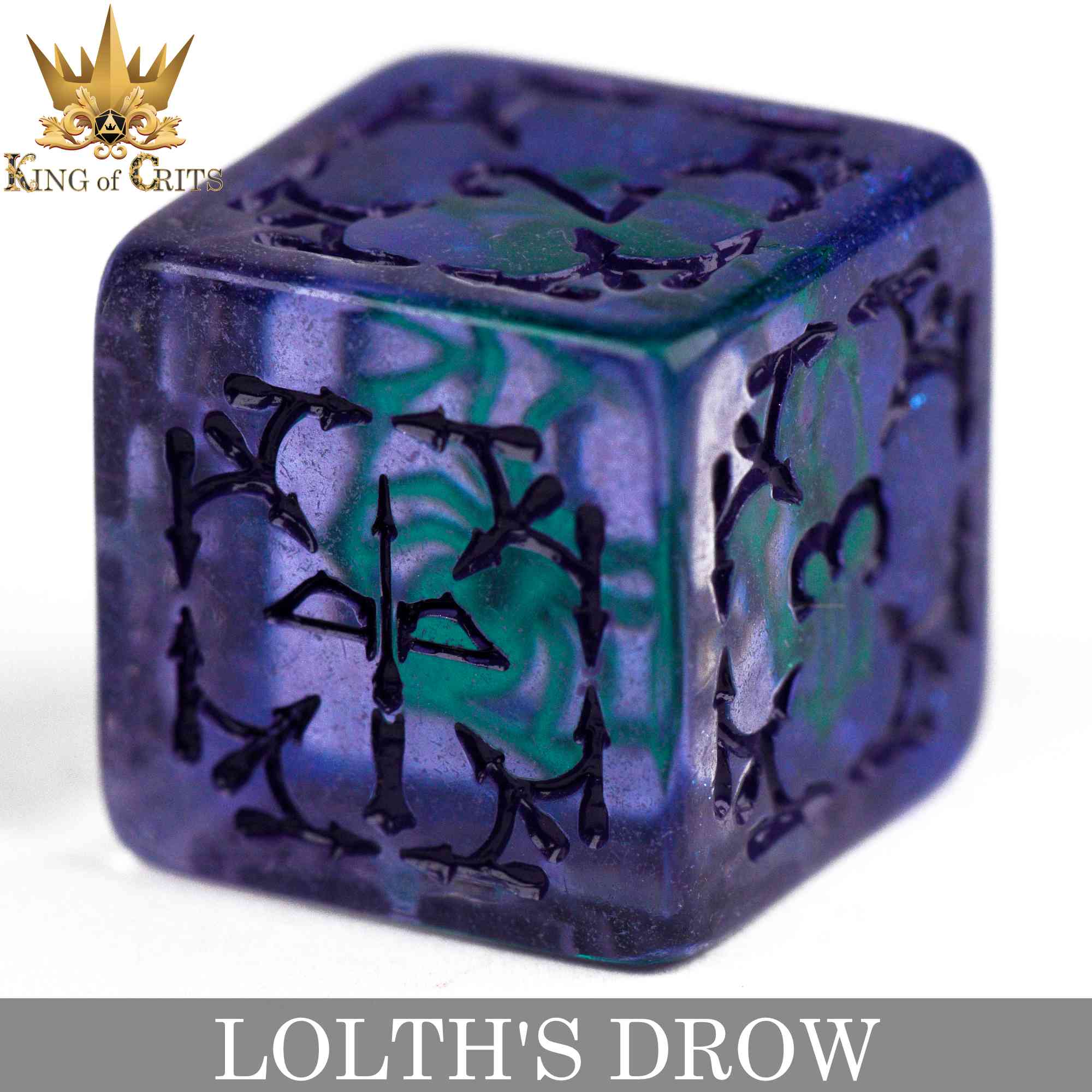 Lolth's Drow 11 Dice Set by DNDDICE.COM