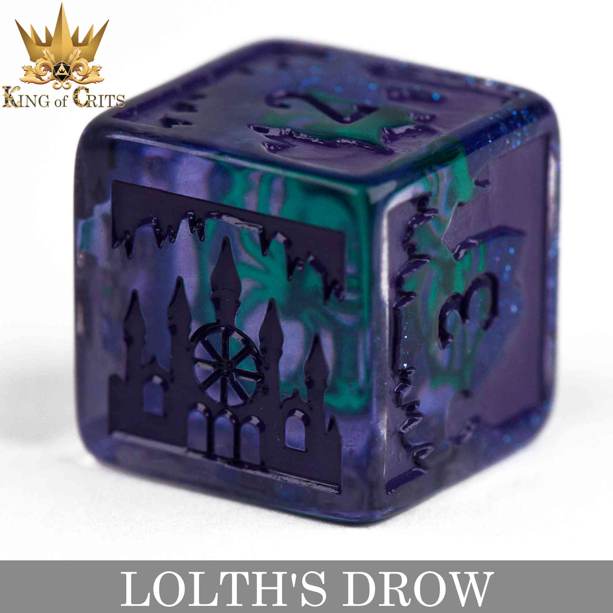 Lolth's Drow 11 Dice Set by DNDDICE.COM