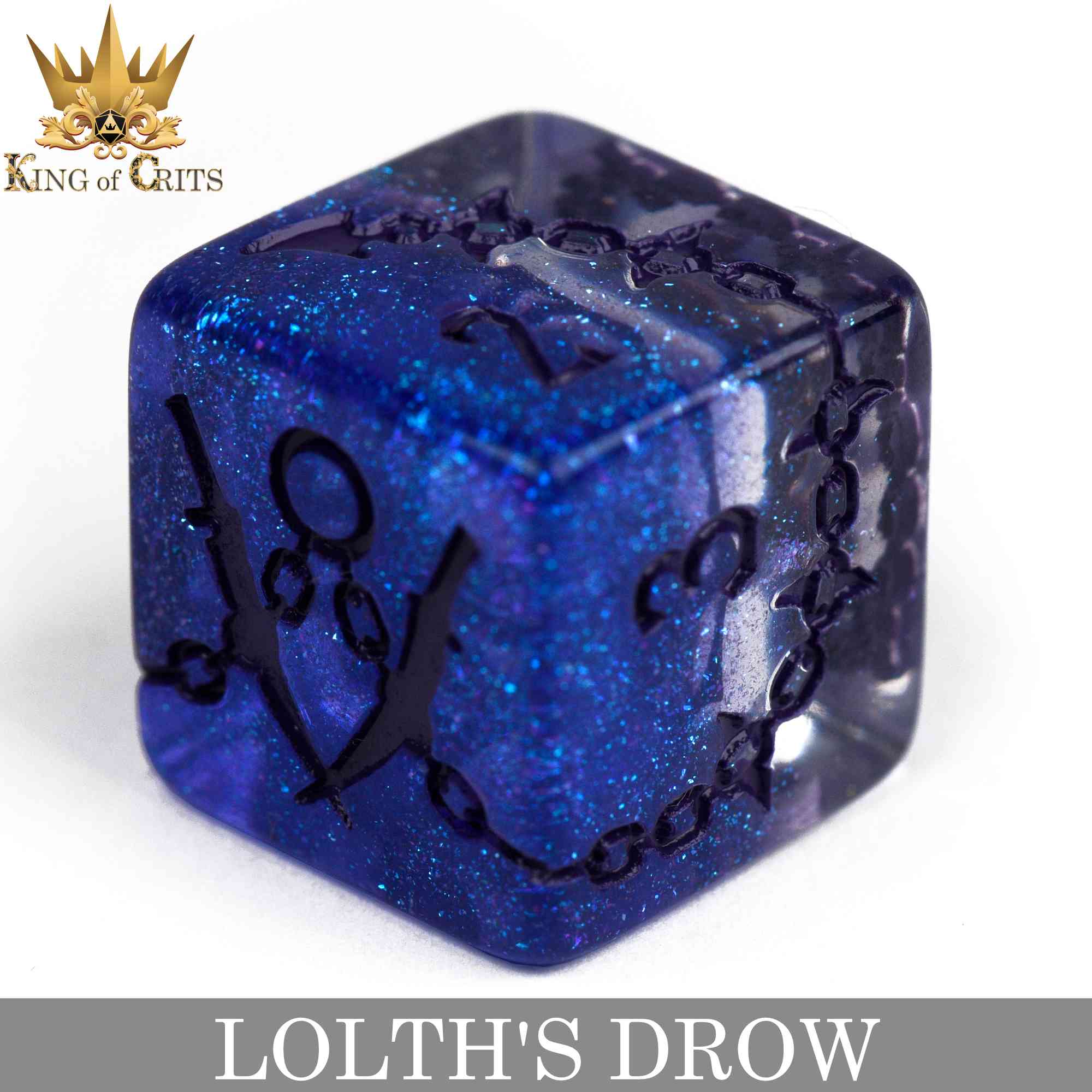 Lolth's Drow 11 Dice Set by DNDDICE.COM