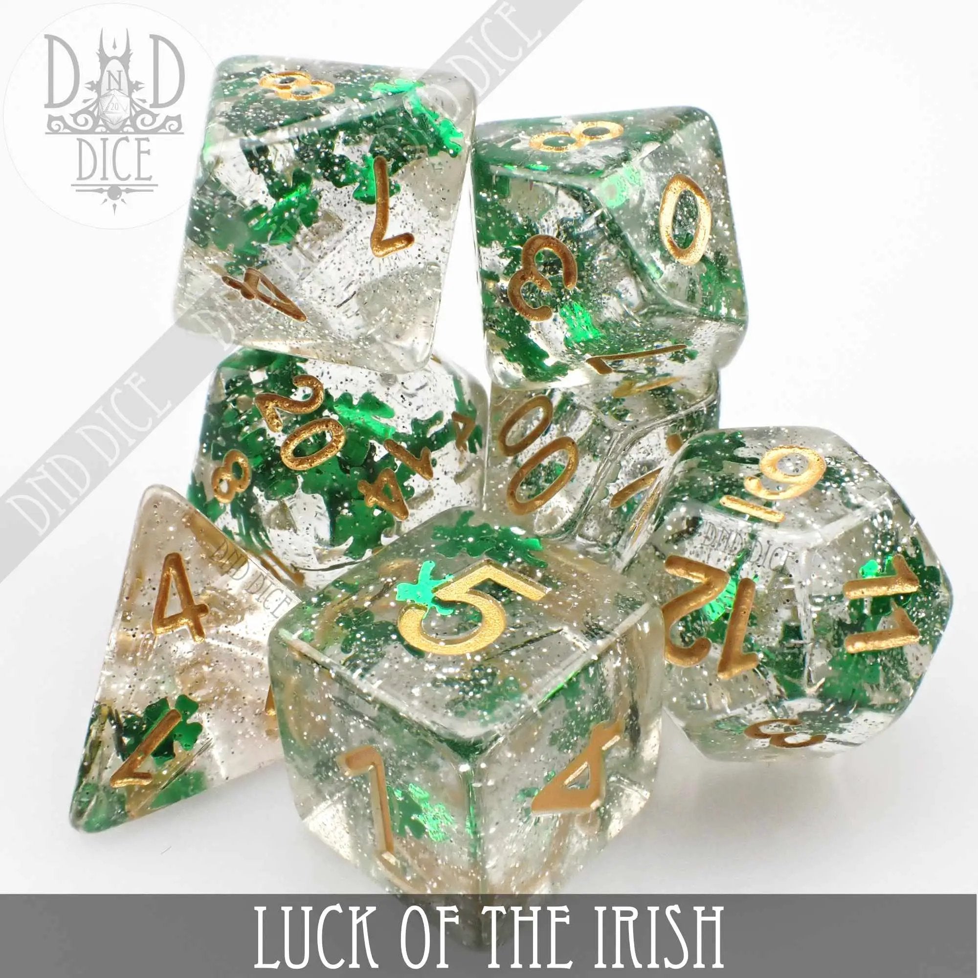 Luck of the Irish Dice Set by DNDDICE.COM
