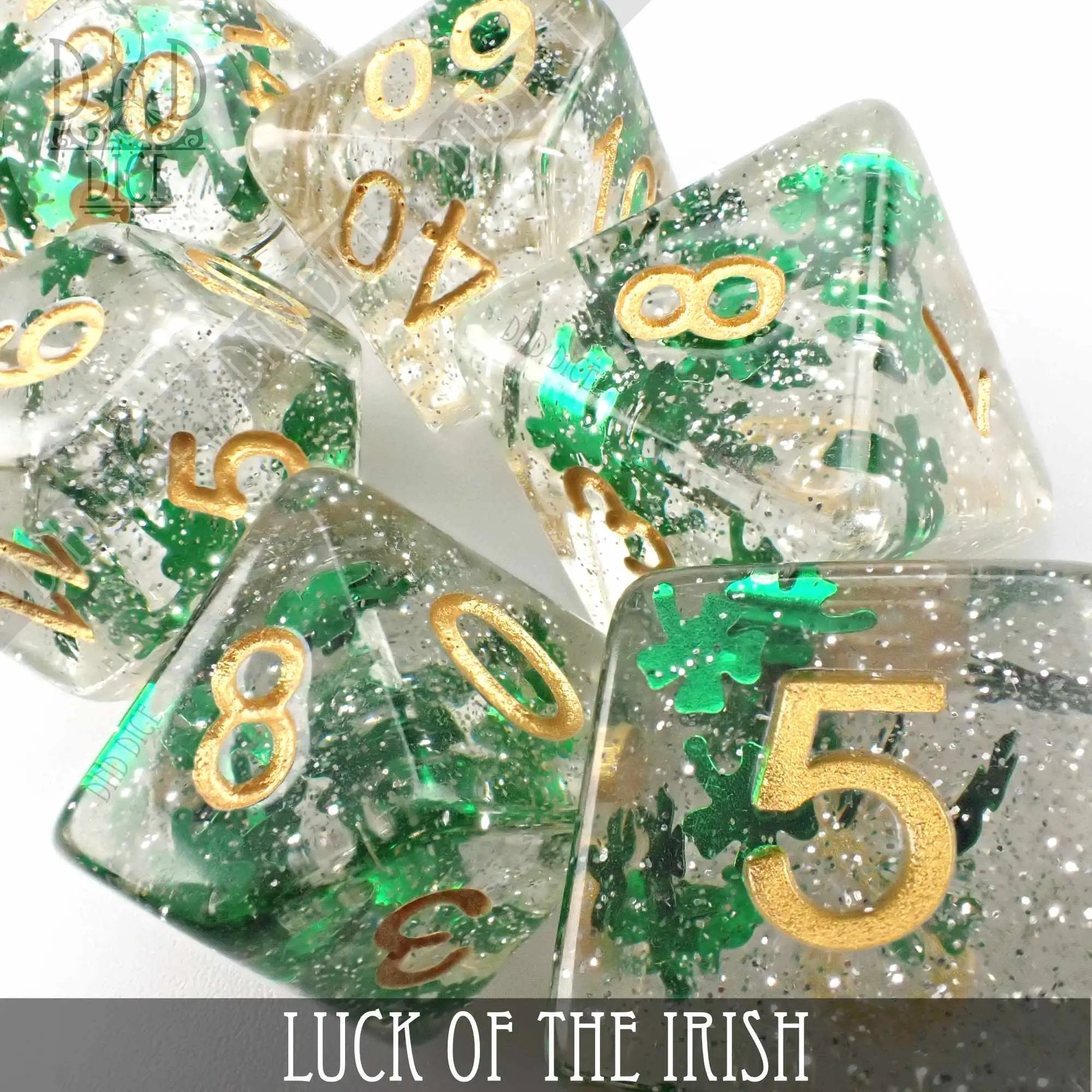 Luck of the Irish Dice Set by DNDDICE.COM