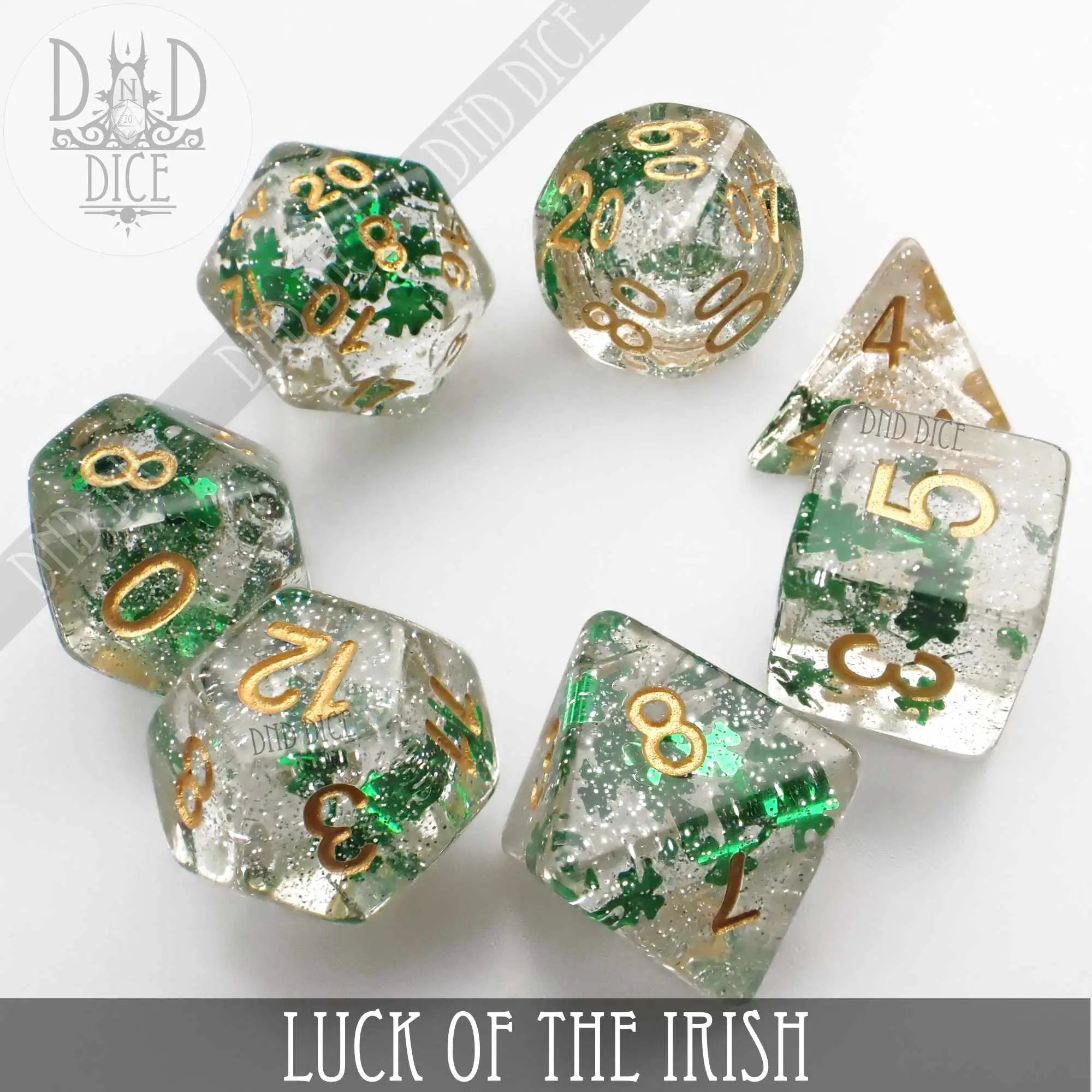 Luck of the Irish Dice Set by DNDDICE.COM