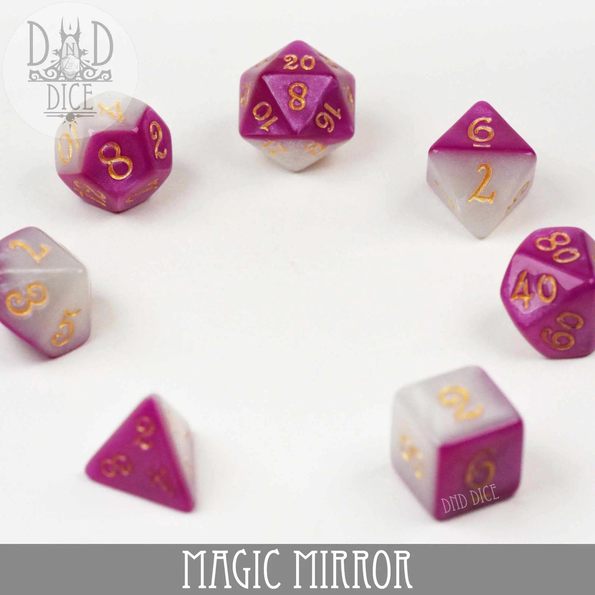 Magic Mirror Dice Set by DNDDICE.COM
