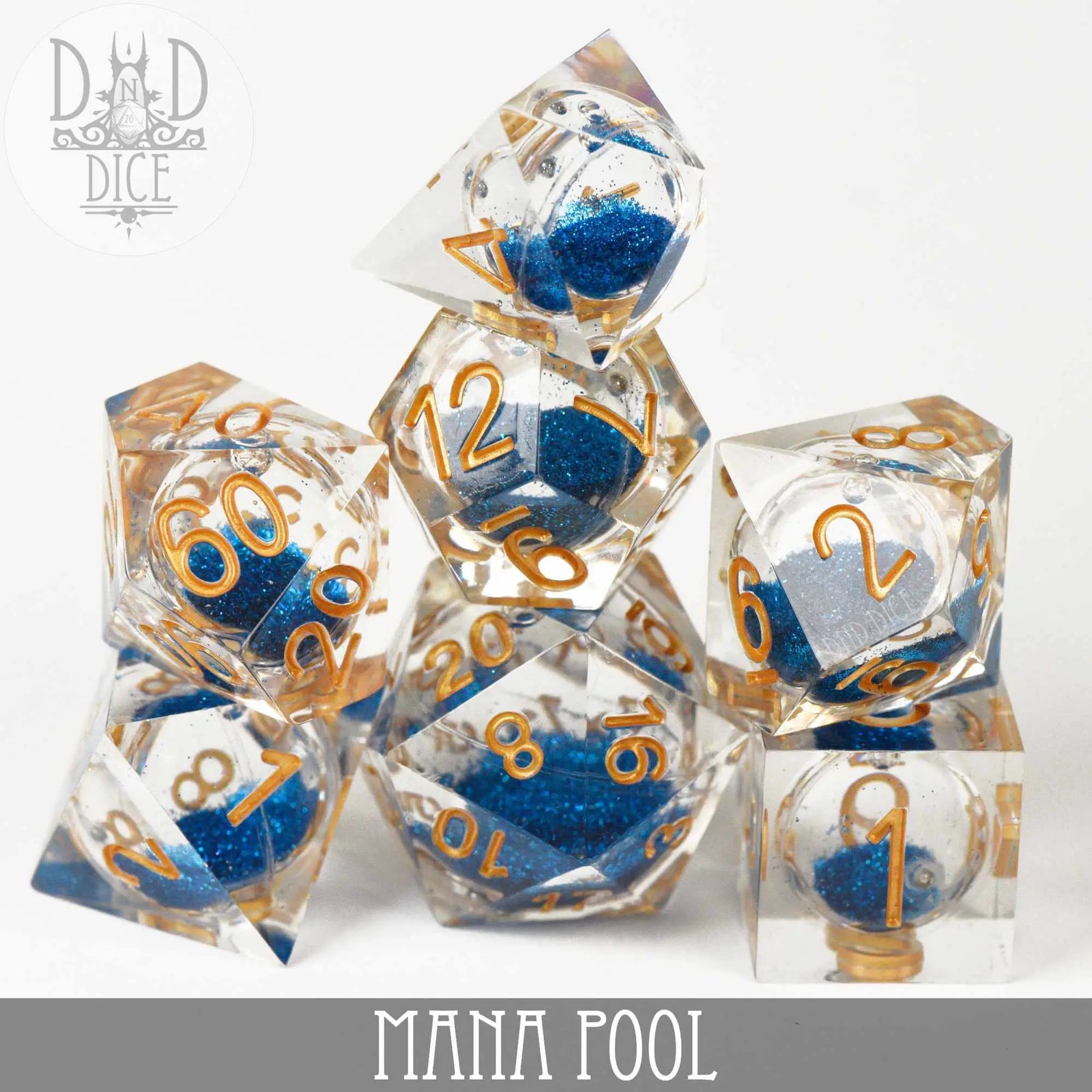 Mana Pool Liquid Core Dice Set by DNDDICE.COM