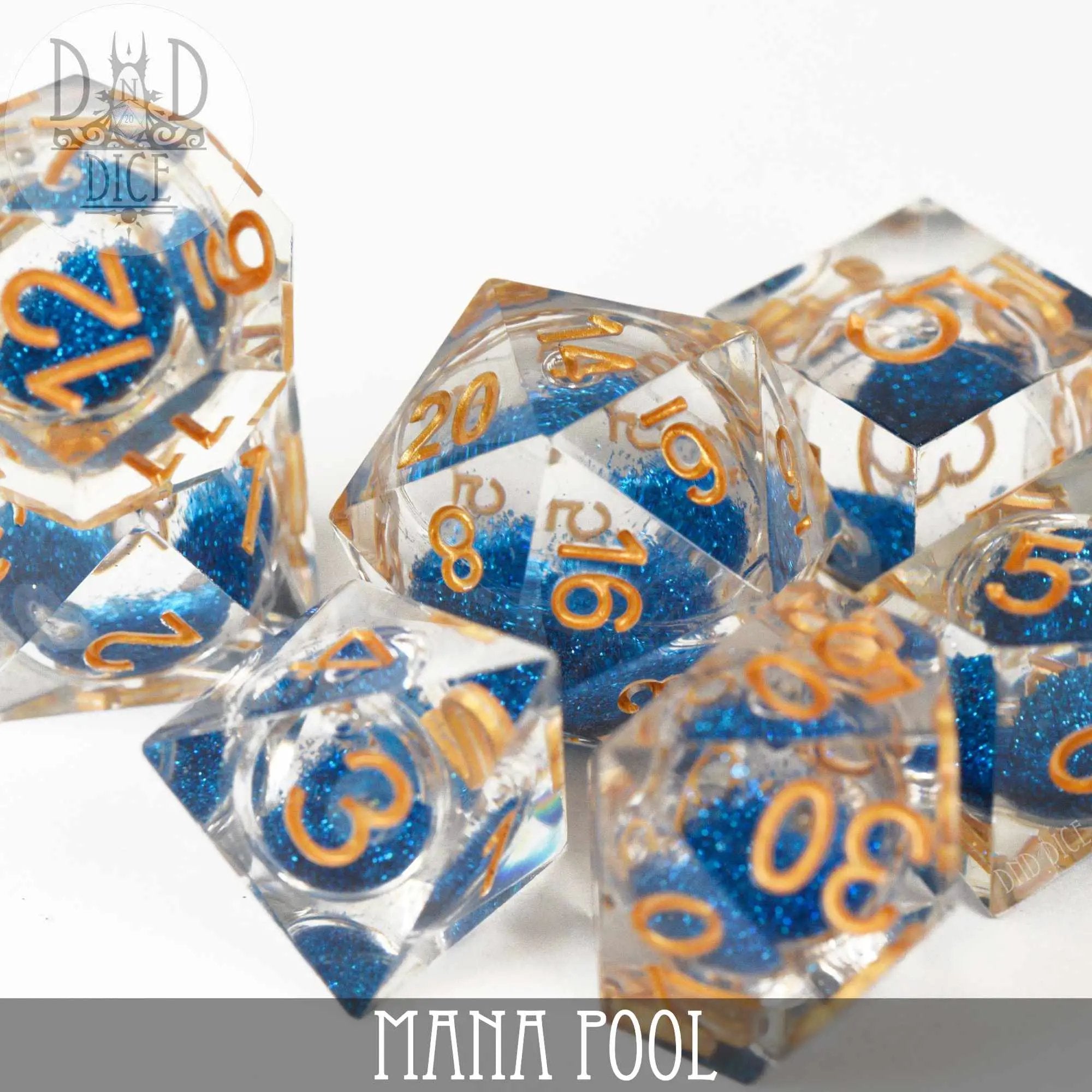Mana Pool Liquid Core Dice Set by DNDDICE.COM