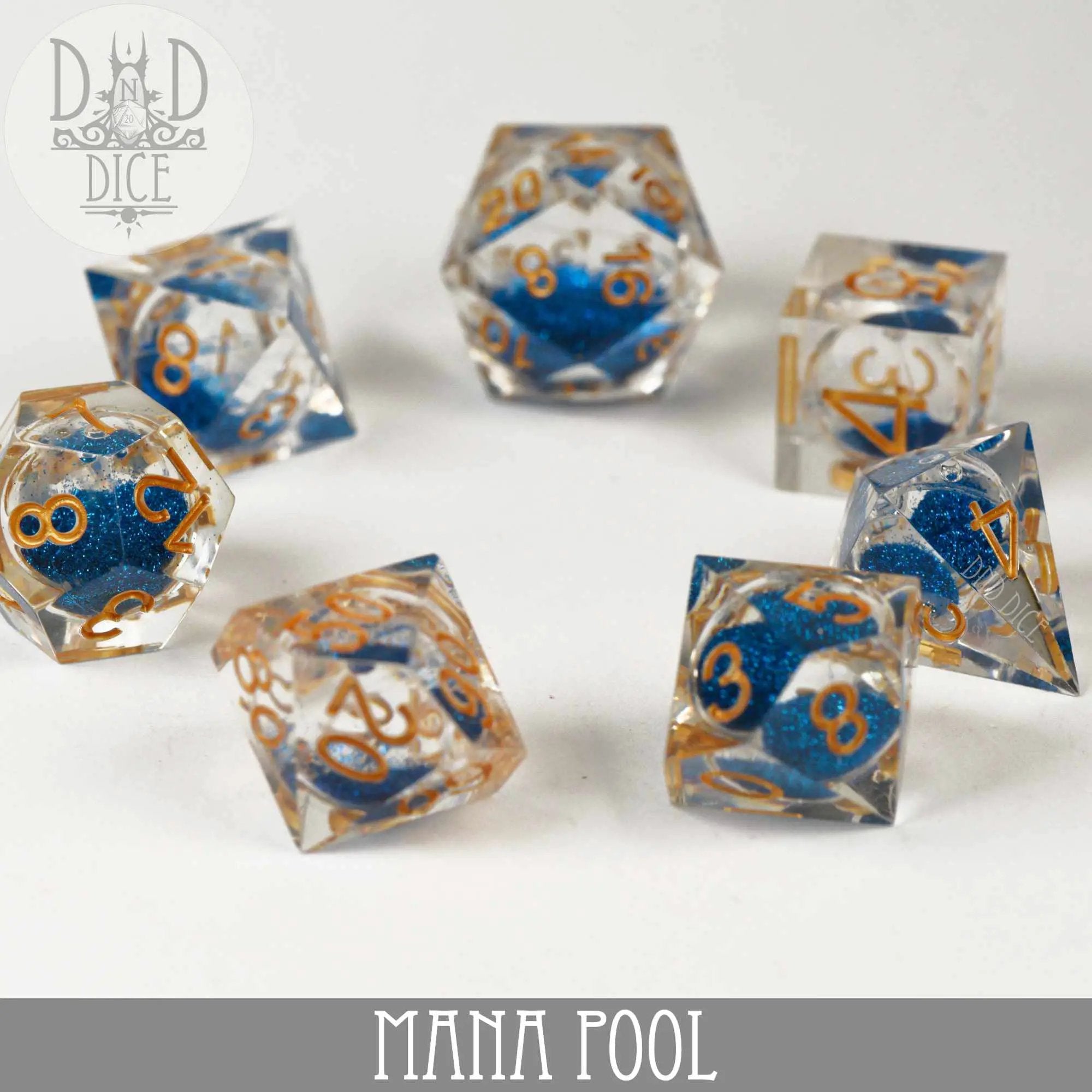 Mana Pool Liquid Core Dice Set by DNDDICE.COM