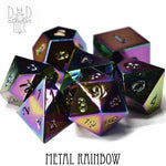 Metal Rainbow Dice Set by DNDDICE.COM