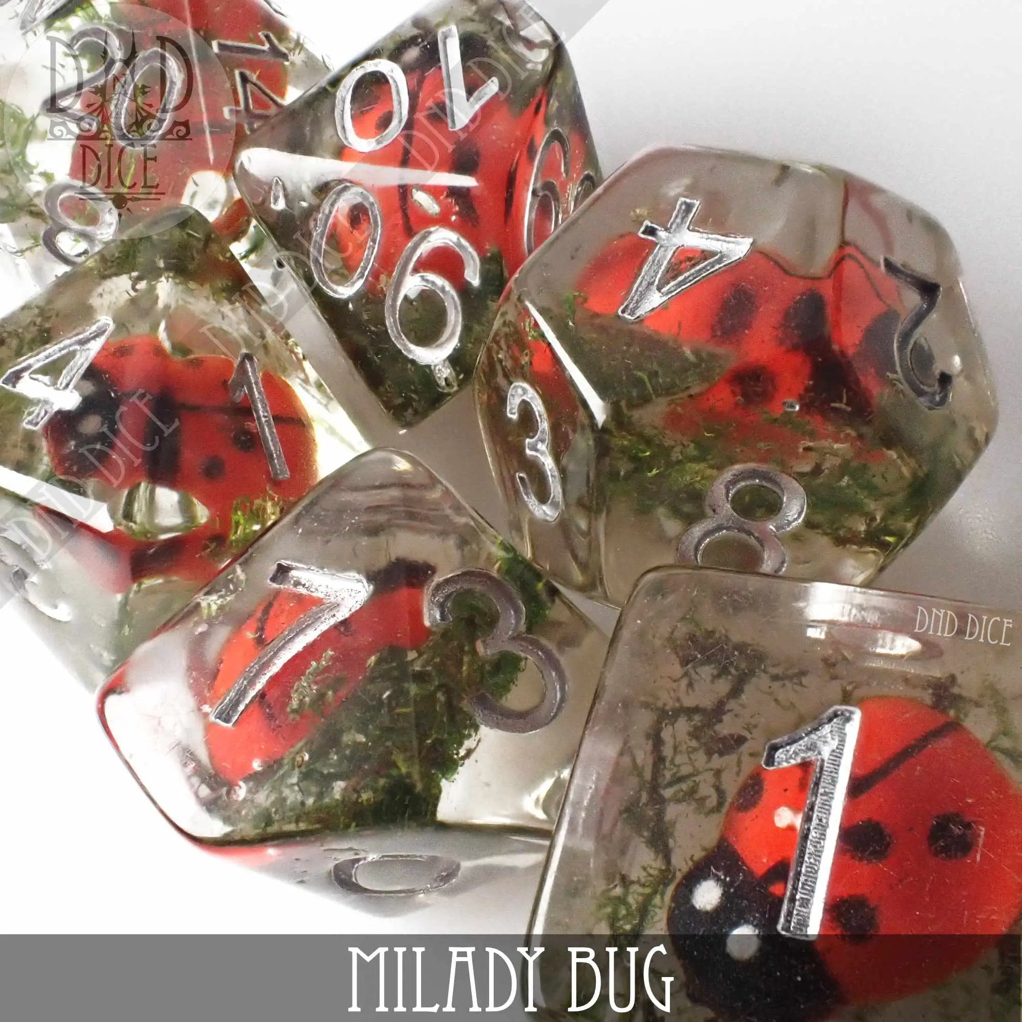 Milady Bug Dice Set by DNDDICE.COM