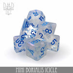 Mini Borialis Icicle Dice Set (10mm) by DNDDICE.COM