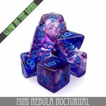 Mini Nebula Nocturnal Dice Set (10mm) by DNDDICE.COM
