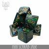 Mini Scarab Jade Dice Set (10mm) by DNDDICE.COM