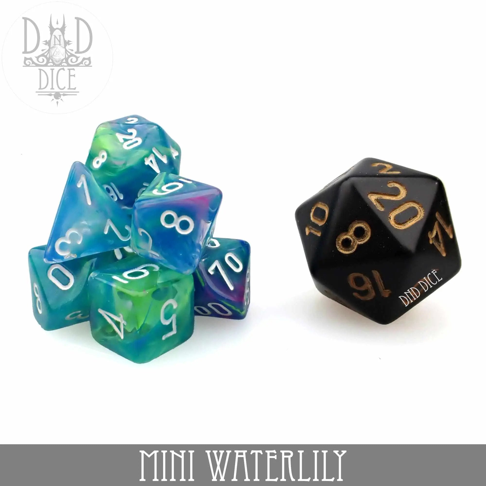 Mini Waterlily Dice Set (10mm) by DNDDICE.COM