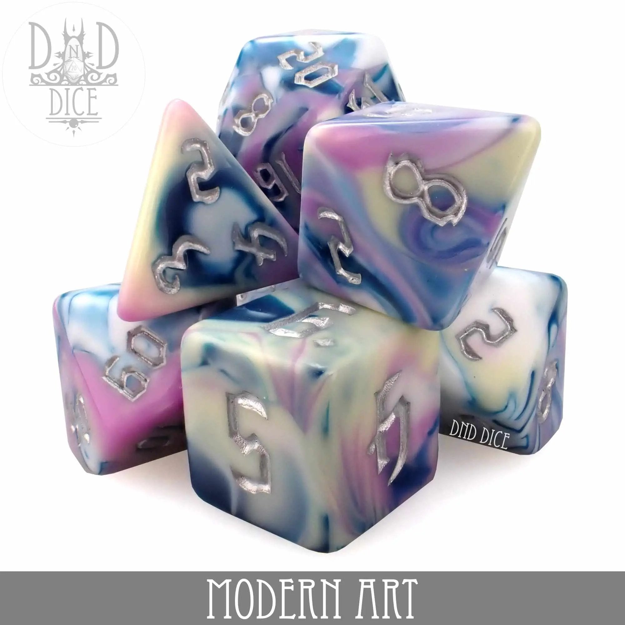 Modern Art Dice Set by DNDDICE.COM