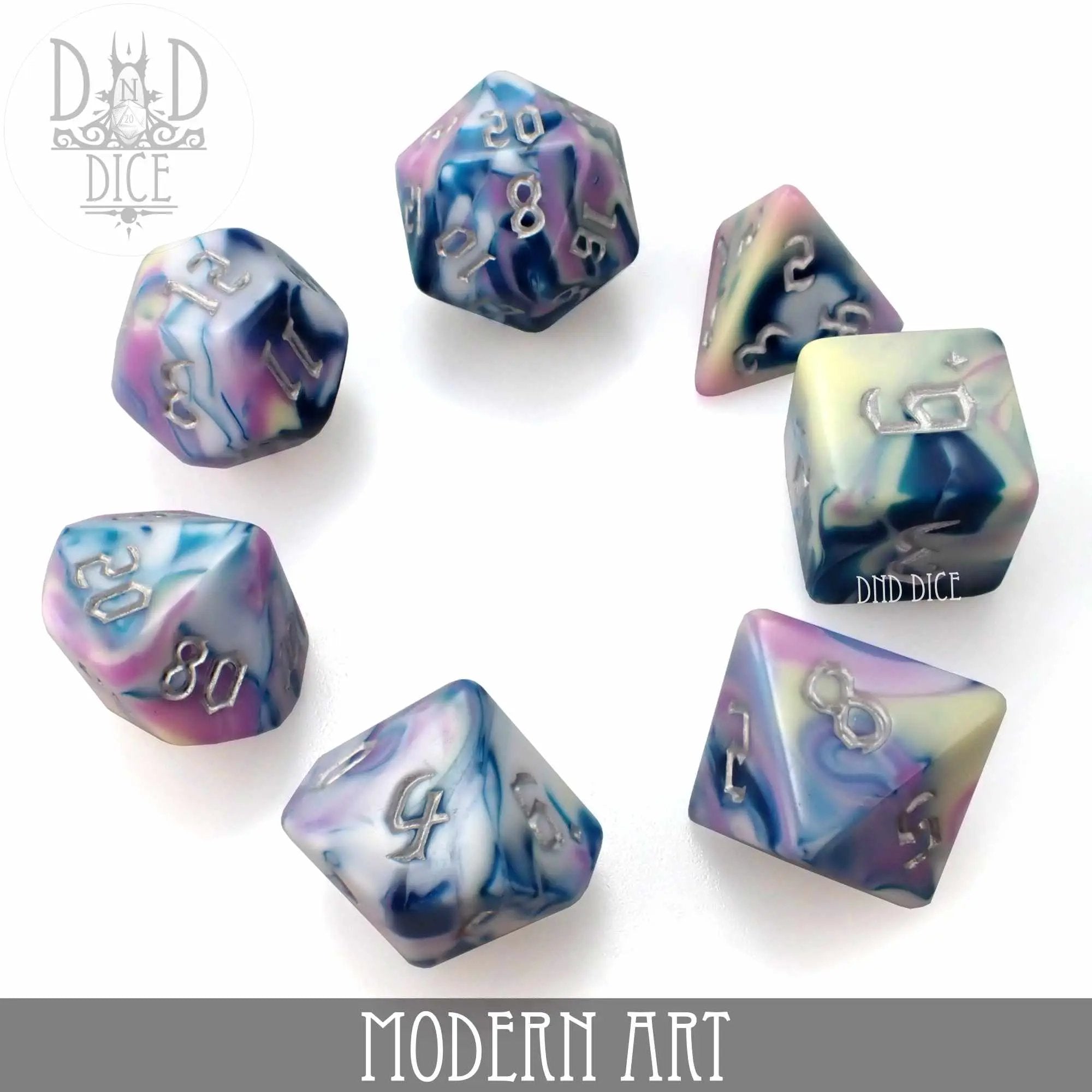 Modern Art Dice Set by DNDDICE.COM