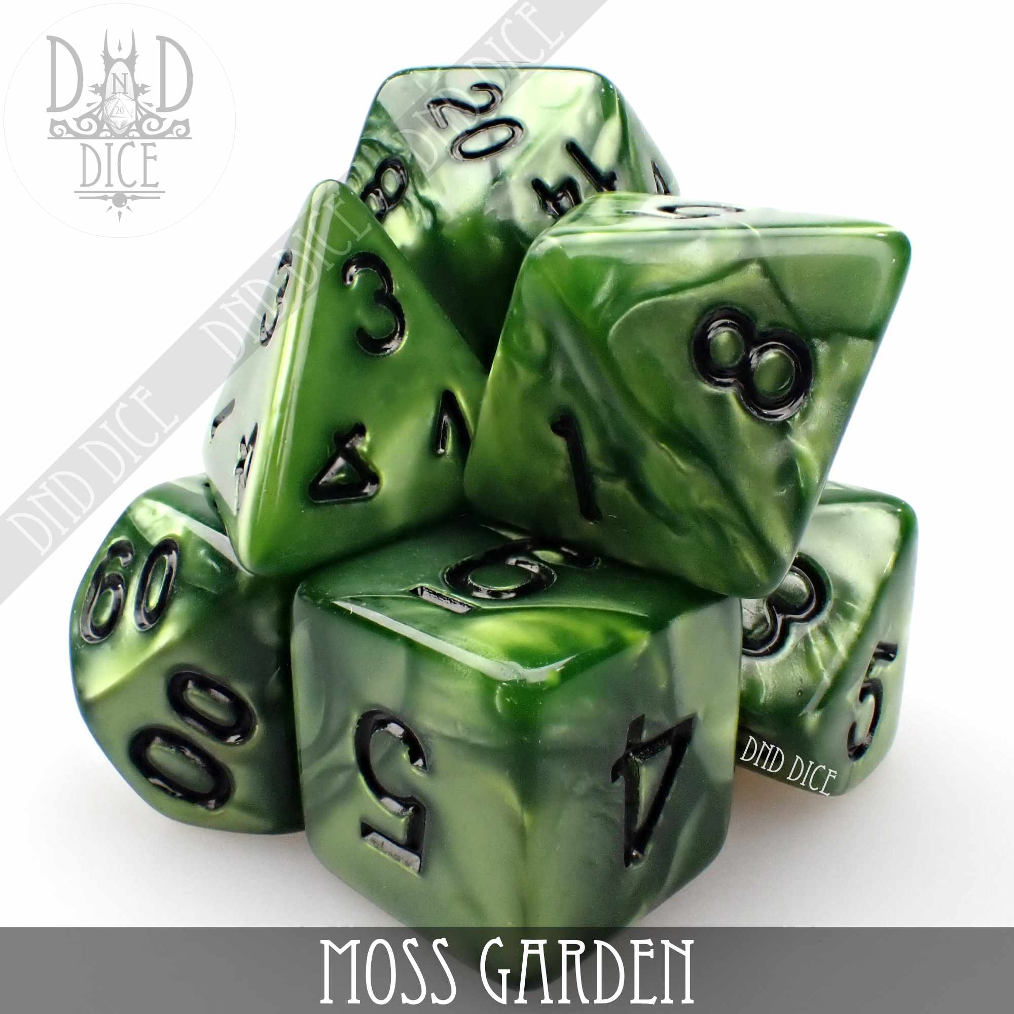 Moss Garden Dice Set by DNDDICE.COM