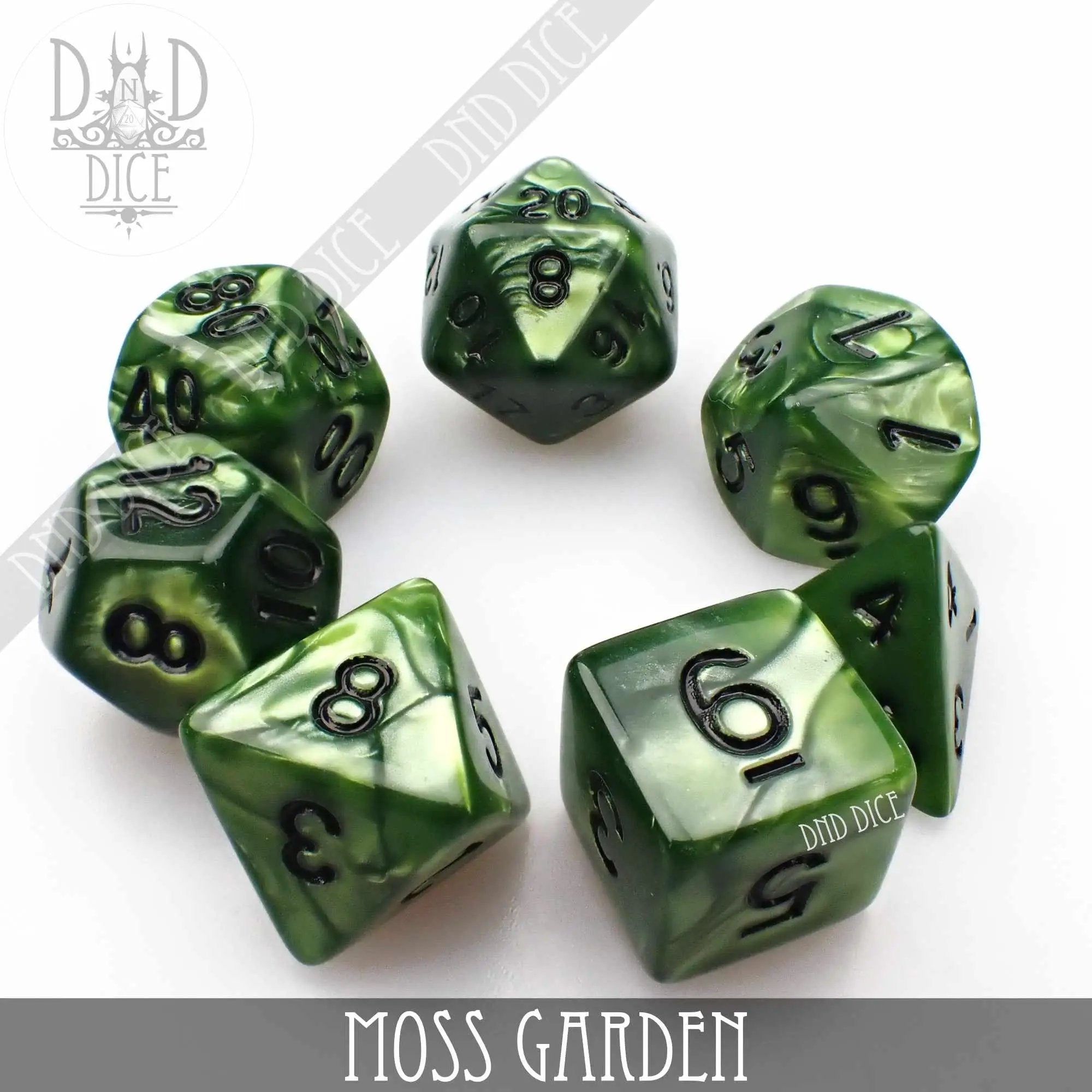 Moss Garden Dice Set by DNDDICE.COM