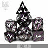 Neo Tokyo Metal Dice Set by DNDDICE.COM