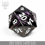 34mm D20 - Neo Tokyo (Metal) by DNDDICE.COM