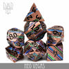 Neo Vegas Metal Dice Set by DNDDICE.COM