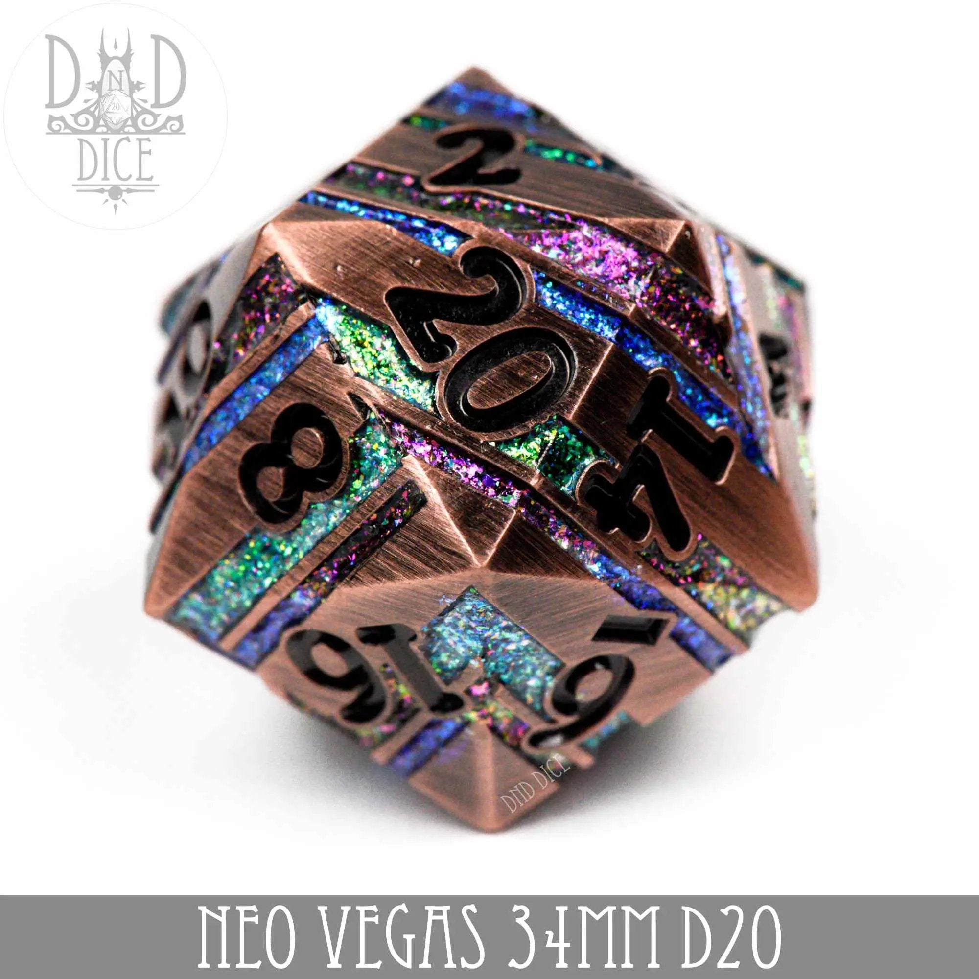 34mm D20 - Neo Vegas (Metal) by DNDDICE.COM