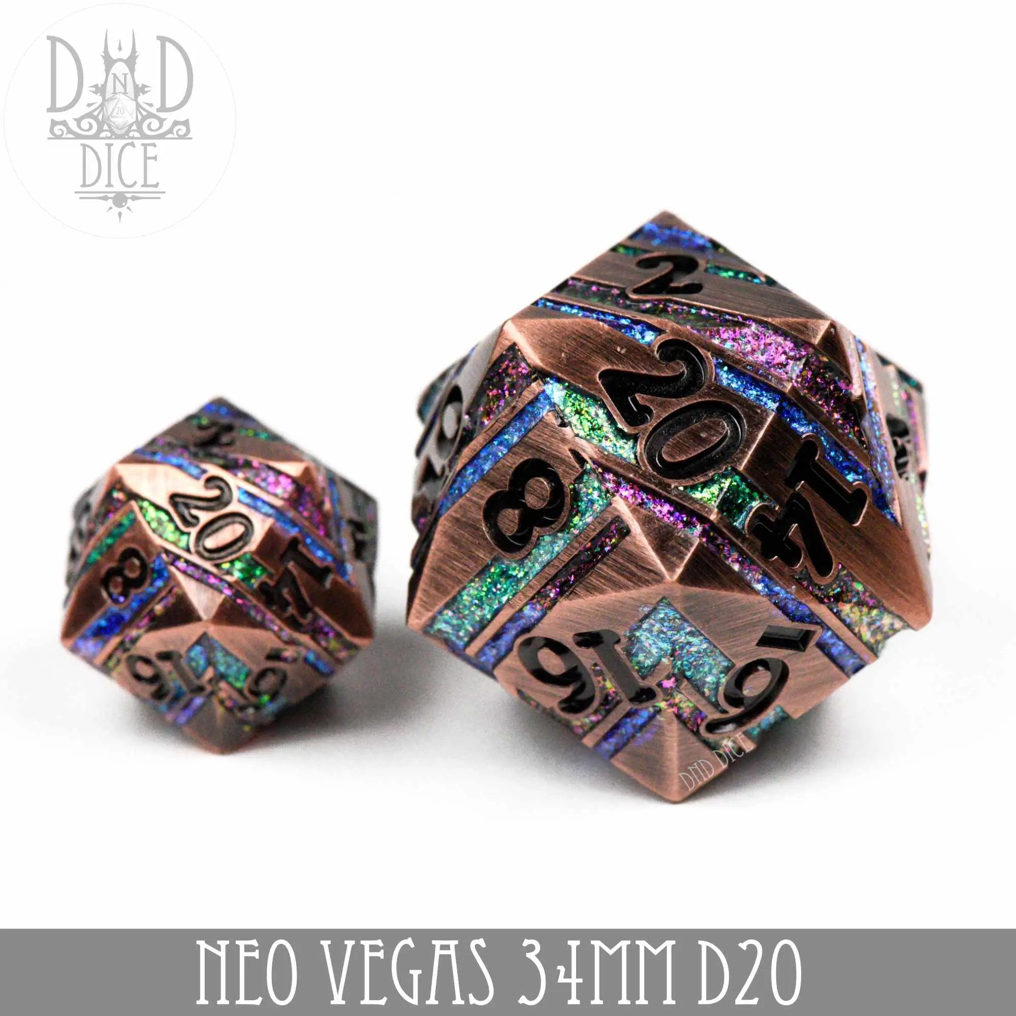 34mm D20 - Neo Vegas (Metal) by DNDDICE.COM