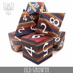 Old Growth Wood Dice Set (Gift Box) by DNDDICE.COM