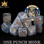 One Punch Monk 11 Dice Set by DNDDICE.COM