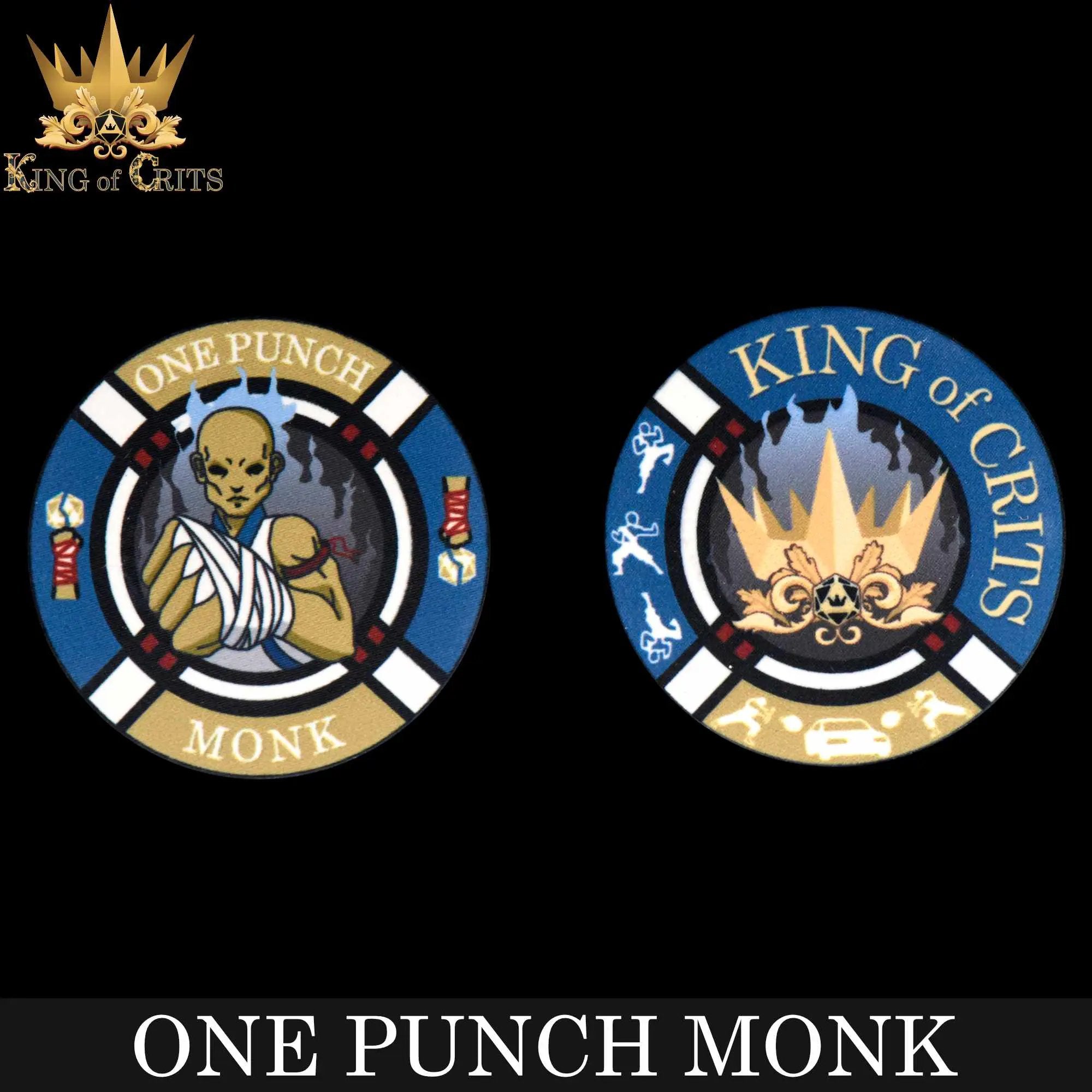 One Punch Monk 11 Dice Set by DNDDICE.COM