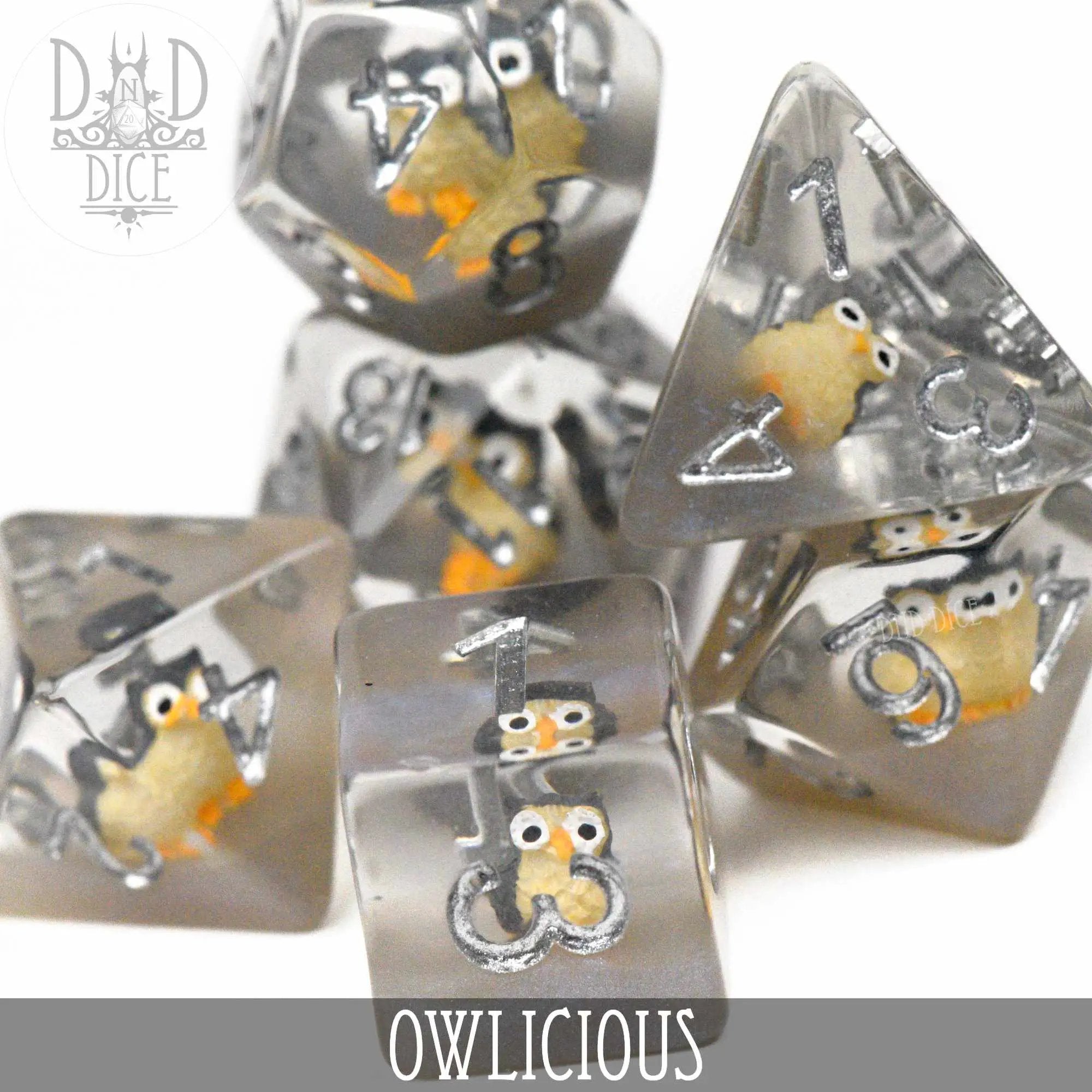 Owlicious Dice Set by DNDDICE.COM