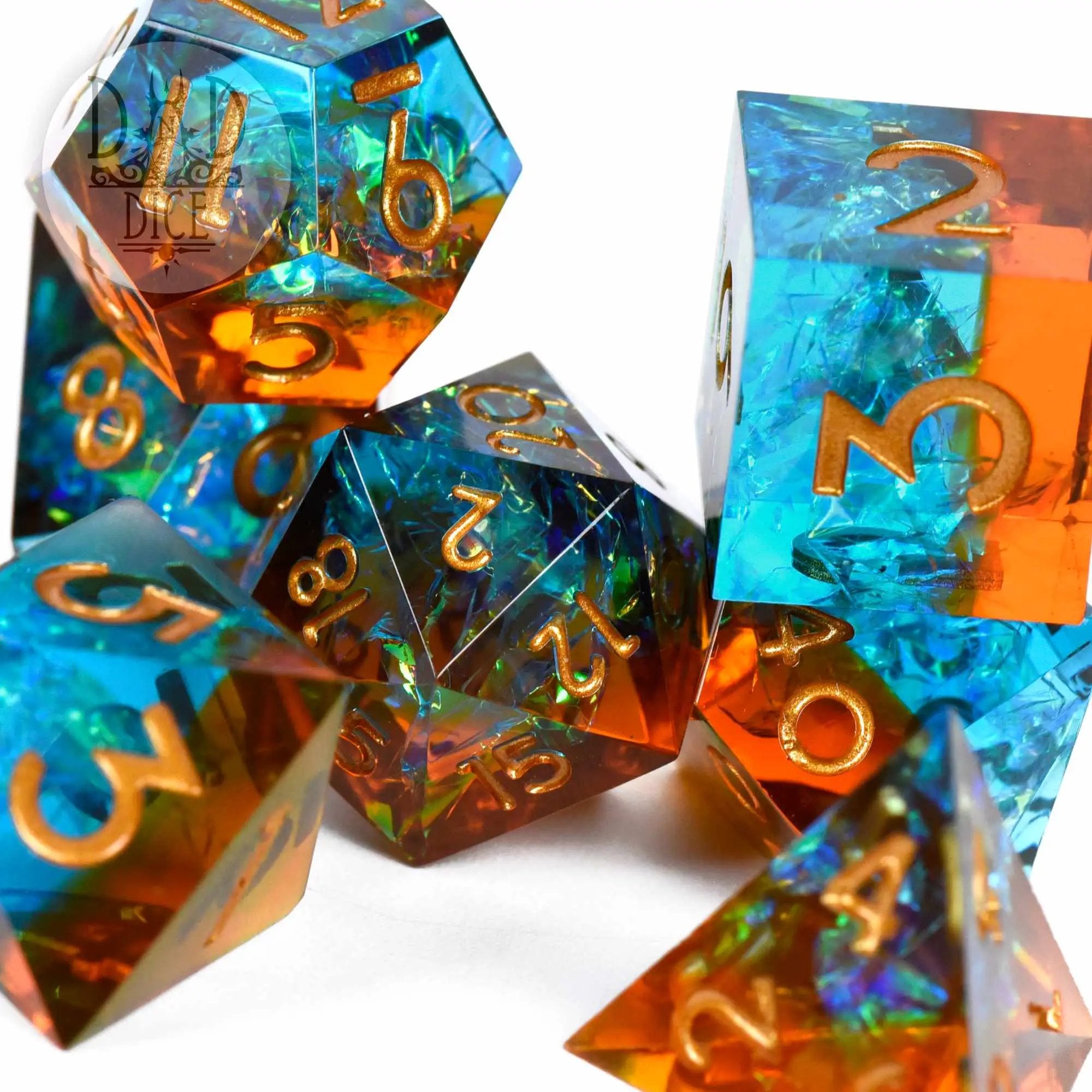 Oxidize Handmade Dice Set by DNDDICE.COM